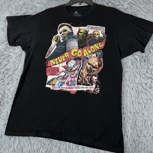 Universal Studios Shirt Large Black Halloween Horror Nights Pullover Tee Mens